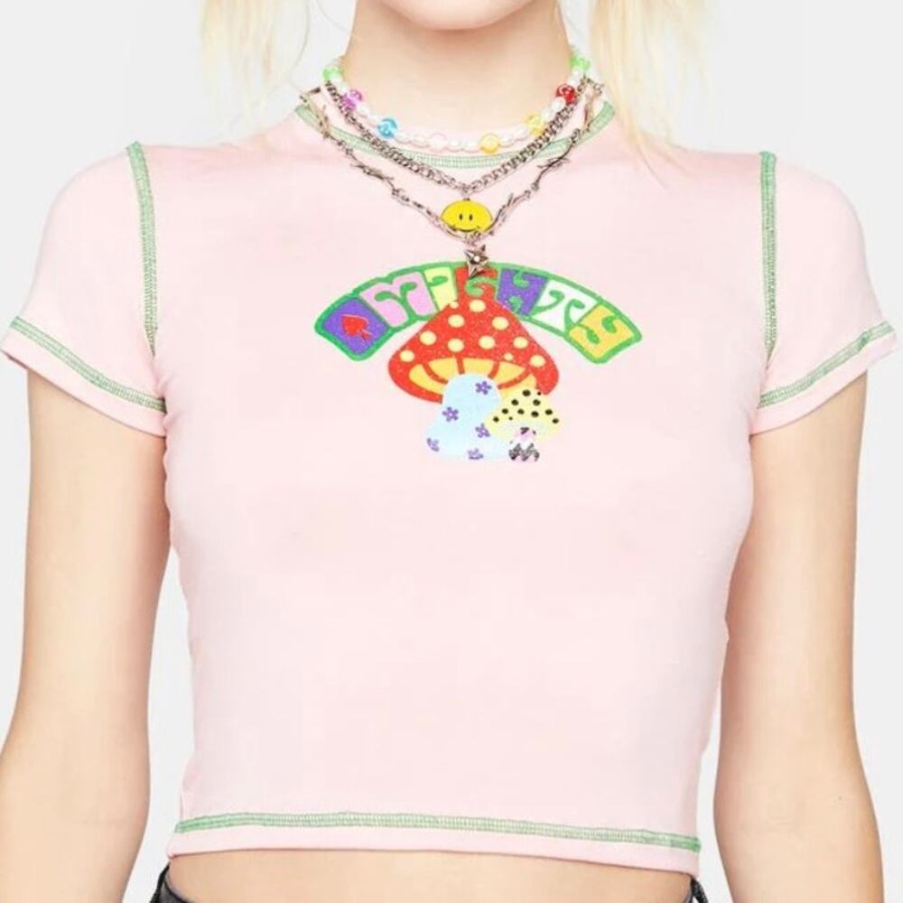 O MIGHTY MAGIC MUSHROOM GRAPHIC TEE